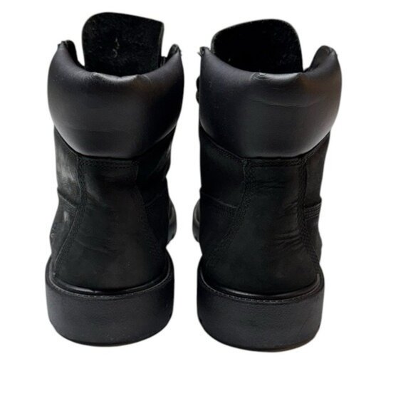 Timberland Women 6 Inch Classic Boots Size 6 Black Leather Tain Water Re… - Picture 6 of 11